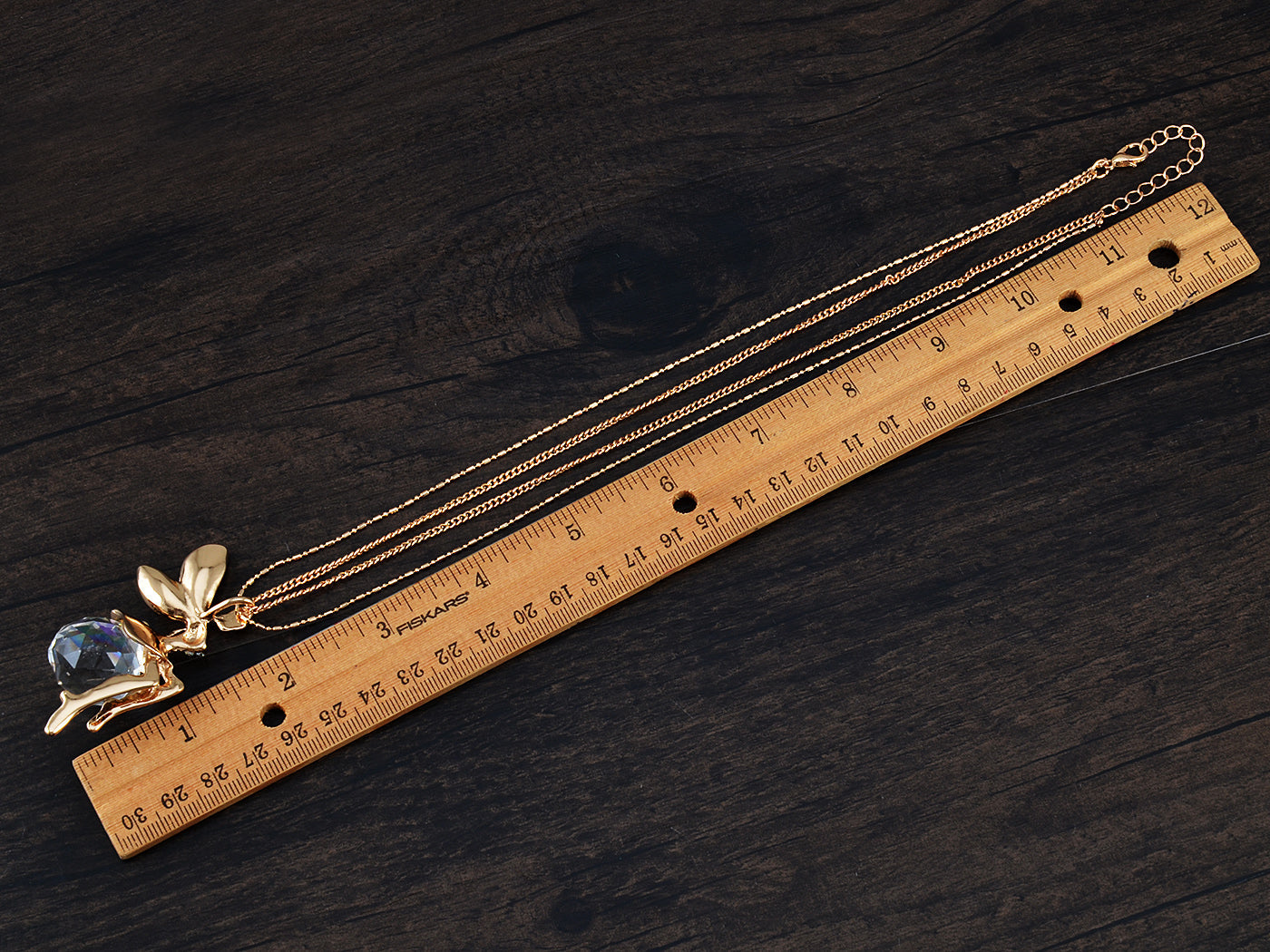 Silver Pink Enamel Pixie Fairy Angel Pendant Necklace