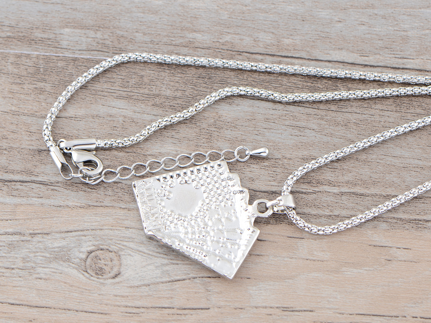 Ace Of Spades Royal Flush Playing Cards Pendant Vegas Good Luck Necklace