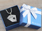 Ace Of Spades Royal Flush Playing Cards Pendant Vegas Good Luck Necklace