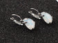 Moons D Teardrop Strand Necklace Drop Earrings Set