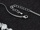 Moons D Teardrop Strand Necklace Drop Earrings Set