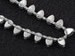Moons D Teardrop Strand Necklace Drop Earrings Set