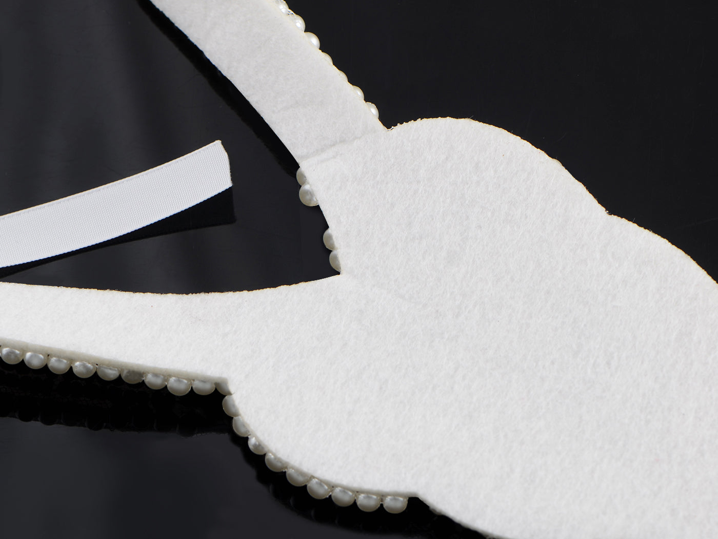 Faux Pearls Bib Collar Statement Necklace