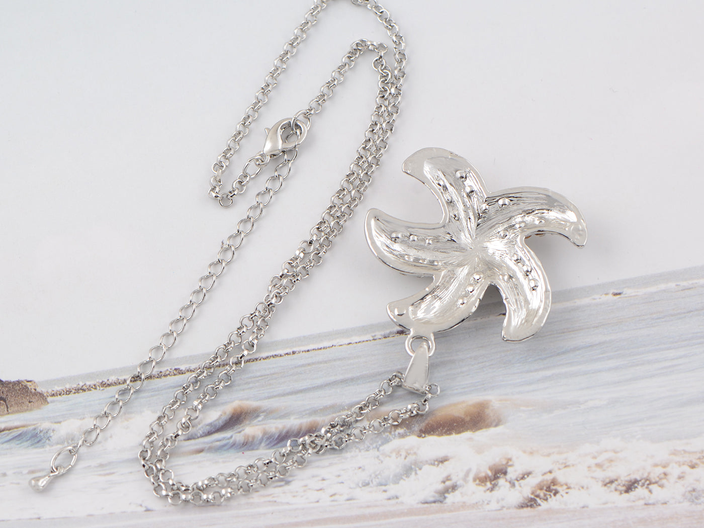 Coloured Ocean Life Starfish Creature Element Necklace