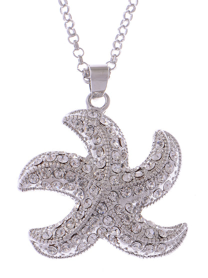 Coloured Ocean Life Starfish Creature Element Necklace
