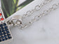 Alilang American Flag Jewelry Red Blue Crystal Rhinestones Necklace Pendant