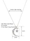 14K Gold Plated Cubic Zirconia Crescent Moon & Star Necklace