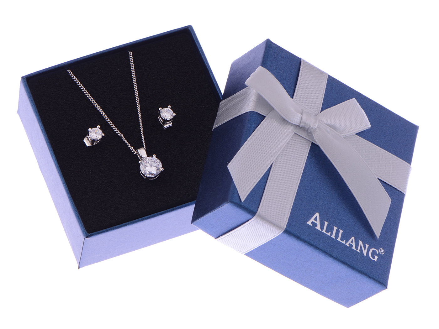 Alilang Stainless Steel Initial Letter A Pendant Necklace Jewelry with Beaded Ball Chain for Girls and Women