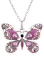 Alilang Animal Cute Empress Monarch Winged Butterfly Crystal Rhinestone Pendant Necklace