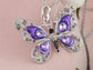 Alilang Animal Cute Empress Monarch Winged Butterfly Crystal Rhinestone Pendant Necklace