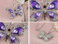 Alilang Animal Cute Empress Monarch Winged Butterfly Crystal Rhinestone Pendant Necklace
