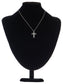 Gun Black Celtic Cross Pendant Necklace