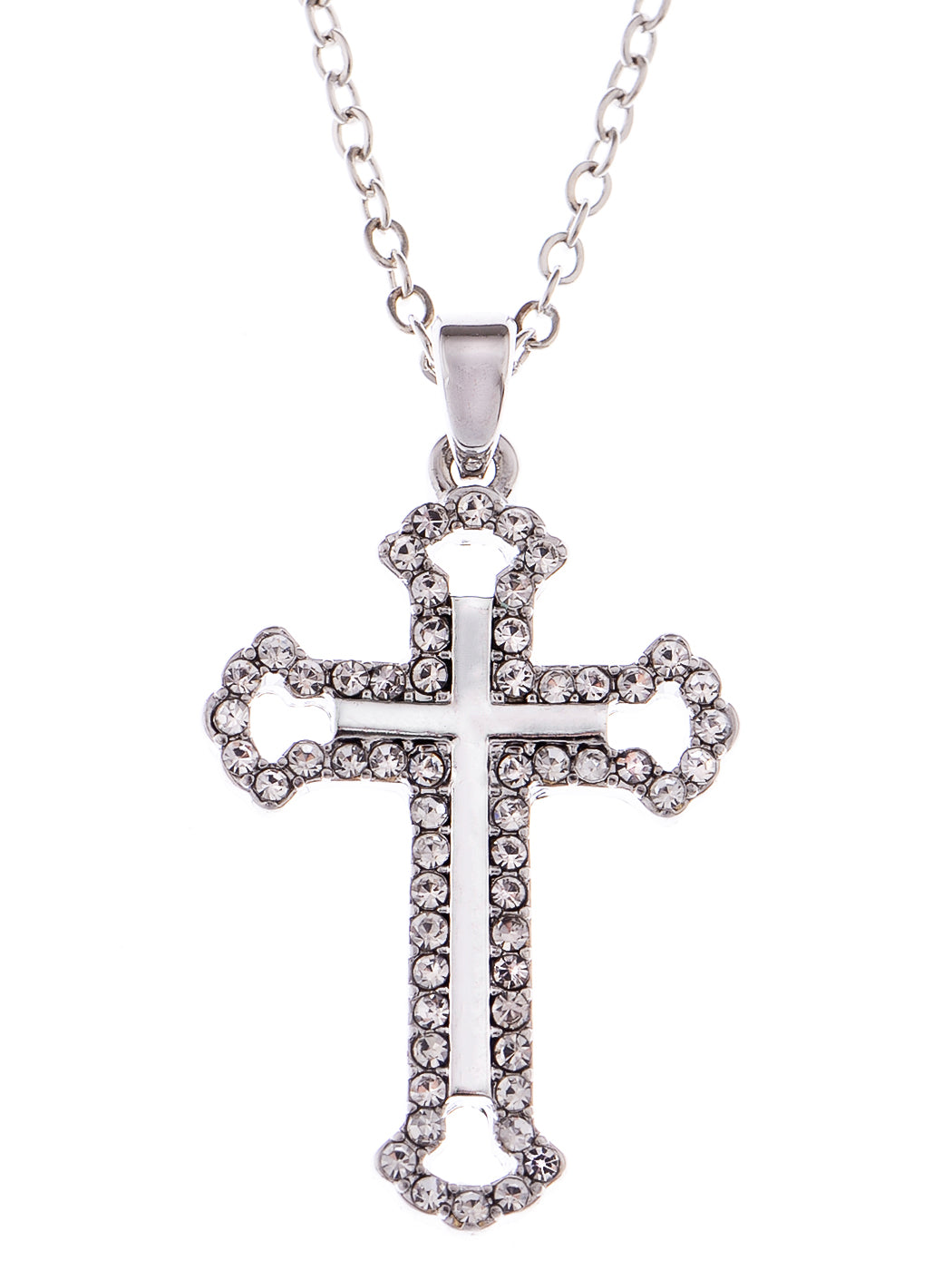 Gun Black Celtic Cross Pendant Necklace