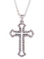 Gun Black Celtic Cross Pendant Necklace