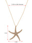 Ocean Starfish Beach Pendant Necklace