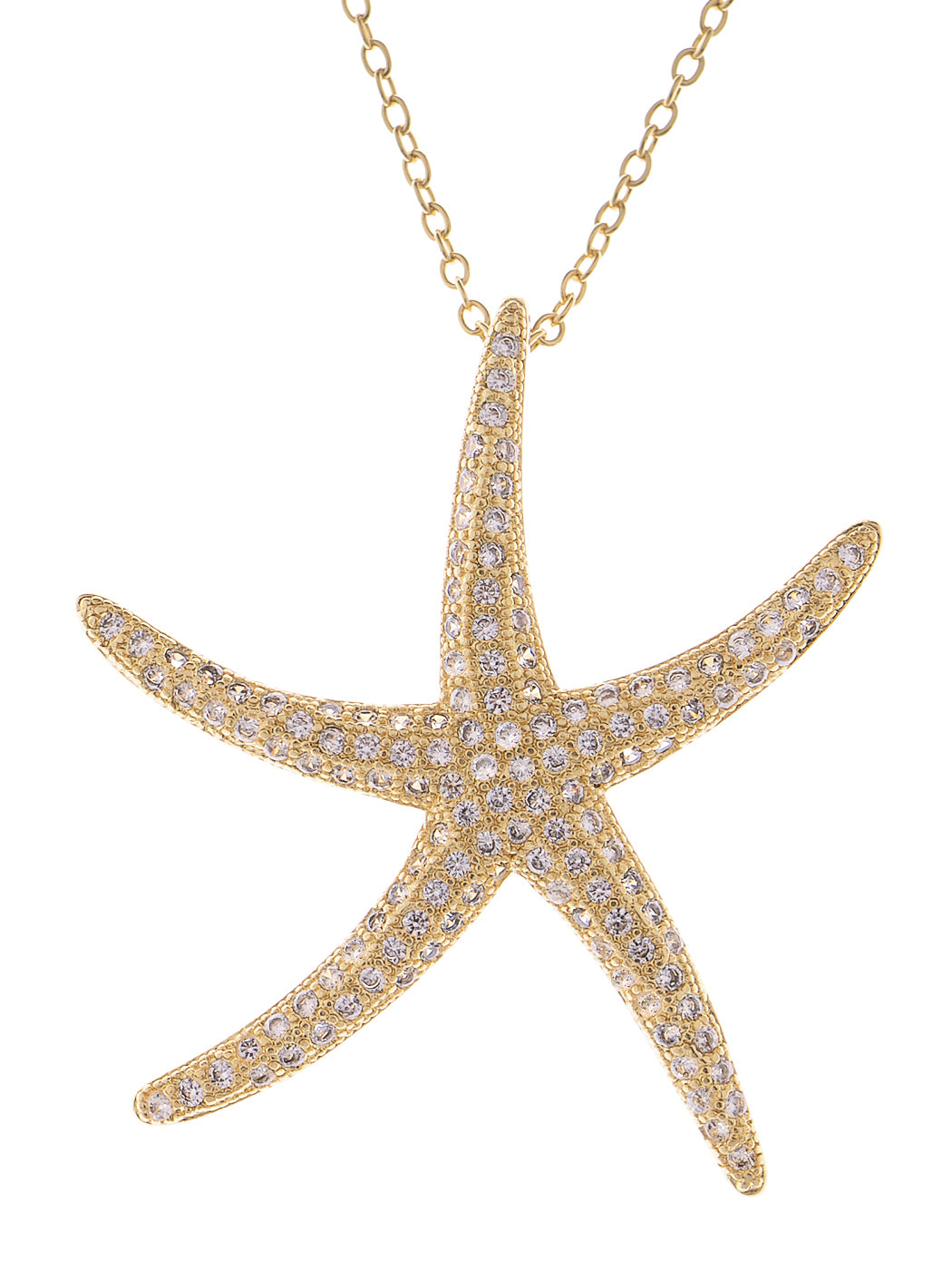 Ocean Starfish Beach Pendant Necklace