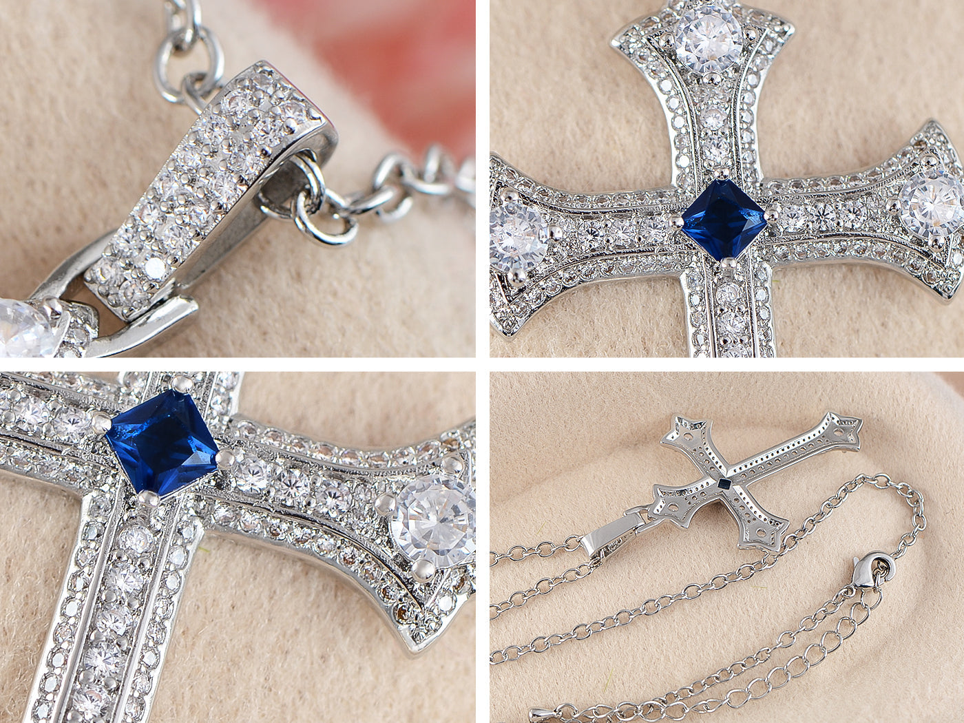 Cross Pendant Necklace Gun Chopper Black Holy Cross