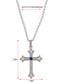 Cross Pendant Necklace Gun Chopper Black Holy Cross