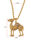 Painted Hot Hump Camel Pendant Necklace
