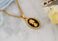 Alilang Vintage Inspired Black Enamel Queen Lady Cameo Pendant Necklace