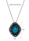 Alilang Vintage Inspired Sparkly Crystal Rhinestones Flower Cameo Pendant Necklace Brooch Pin