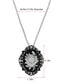 Alilang Vintage Inspired Sparkly Crystal Rhinestones Flower Cameo Pendant Necklace Brooch Pin