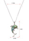 Alilang Natural Abalone Shell Animal Shape Pendant Necklace Jewelry Gift for Women