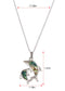 Alilang Natural Abalone Shell Animal Shape Pendant Necklace Jewelry Gift for Women