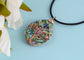 Alilang Abalone Shell Copper Wire Wrapped Tree Pendant Necklaces for Women Jewelry