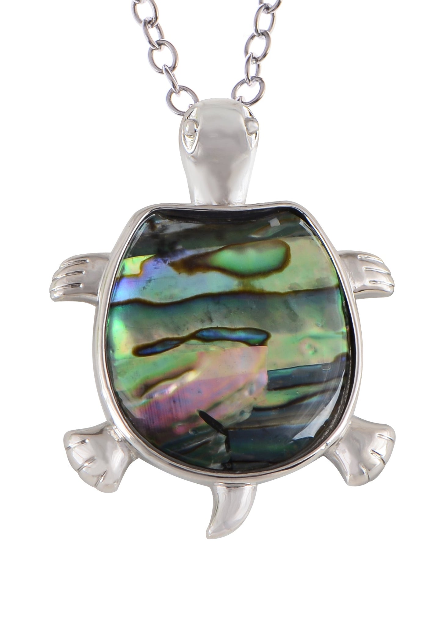 Alilang Natural Abalone Shell Animal Shape Pendant Necklace Jewelry Gift for Women