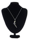 Alilang Antiqued Silvery Tone Abalone Shell Revolver Pistol Gun Pendant Necklace for Women Men
