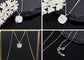 Alilang 925 Silver Vintage Square Pendant With White Fritillaria Shell Chain Necklace For Women Girl Jewelry Gift Wedding