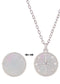Alilang 925 Sterling Silver Shell Necklace With Octagonal Star Heart Circular Coin Pendants