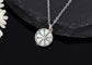 Alilang 925 Sterling Silver Shell Necklace With Octagonal Star Heart Circular Coin Pendants