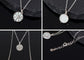 Alilang 925 Sterling Silver Shell Necklace With Octagonal Star Heart Circular Coin Pendants