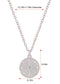 Alilang 925 Sterling Silver Shell Necklace With Octagonal Star Heart Circular Coin Pendants