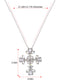 Alilang Religious Cross Pendant Necklace Sparkle Crystal Rhinestones Brooch Pin Gothic Jewelry for Women Men