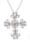 Alilang Religious Cross Pendant Necklace Sparkle Crystal Rhinestones Brooch Pin Gothic Jewelry for Women Men