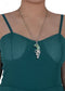 Alilang Antiqued Silvery Tone Abalone Shell Revolver Pistol Gun Pendant Necklace for Women Men