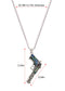 Alilang Antiqued Silvery Tone Abalone Shell Revolver Pistol Gun Pendant Necklace for Women Men