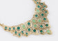Peacock Bird Encrusted Necklace W Opalescent Ss
