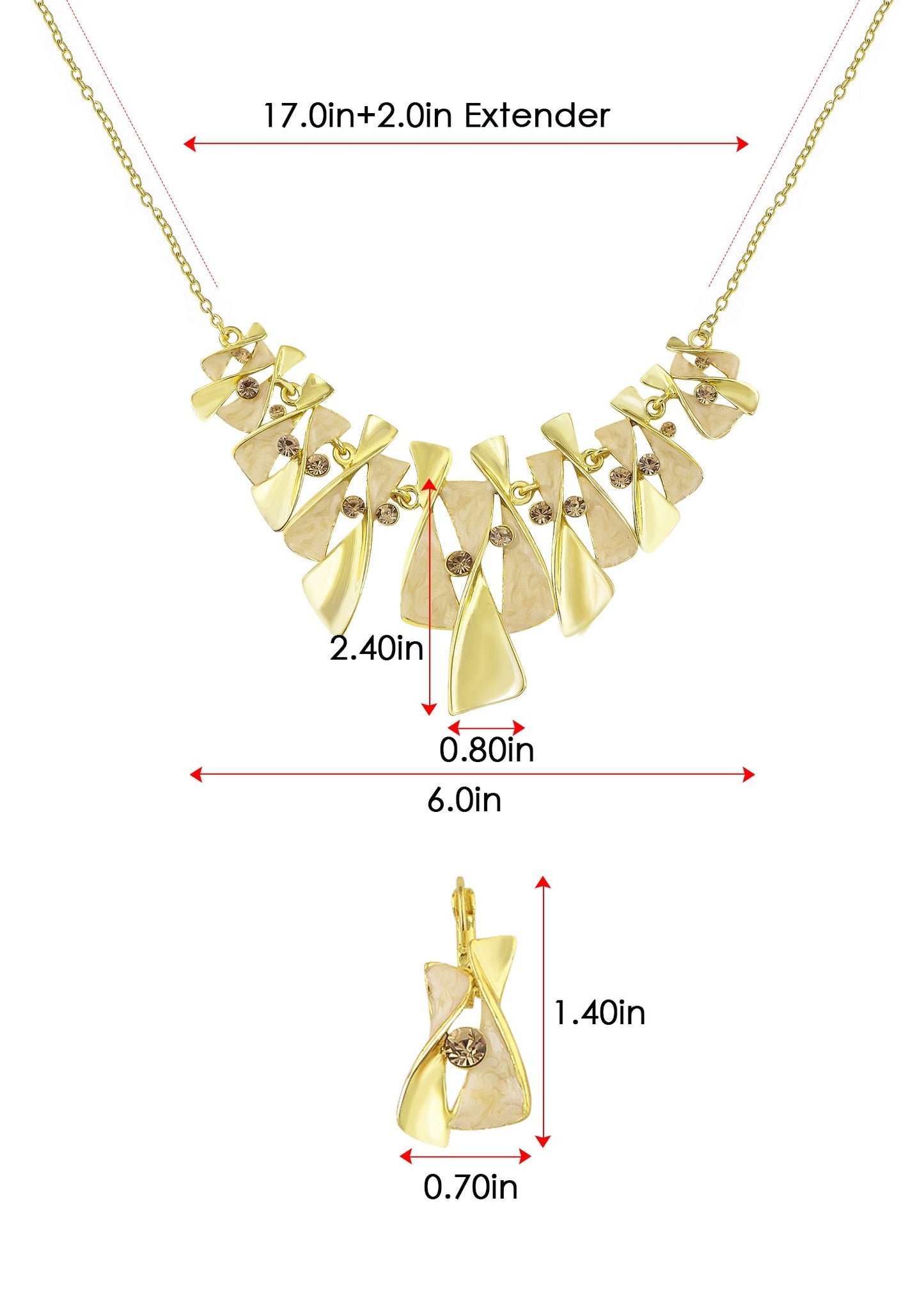 Contemporary Accented Necklace