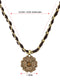 Light Smoked Topaz Colored Single Flower Element Necklace