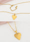 Women Gold Crystal rhinestone Heart Necklace Stainless Steel Statement Pendant Necklace