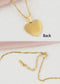 Women Gold Crystal rhinestone Heart Necklace Stainless Steel Statement Pendant Necklace