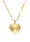 Women Gold Crystal rhinestone Heart Necklace Stainless Steel Statement Pendant Necklace