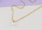 Pearl Pendant Necklaces for Women Dainty Gold Plated Chain Beach Necklace