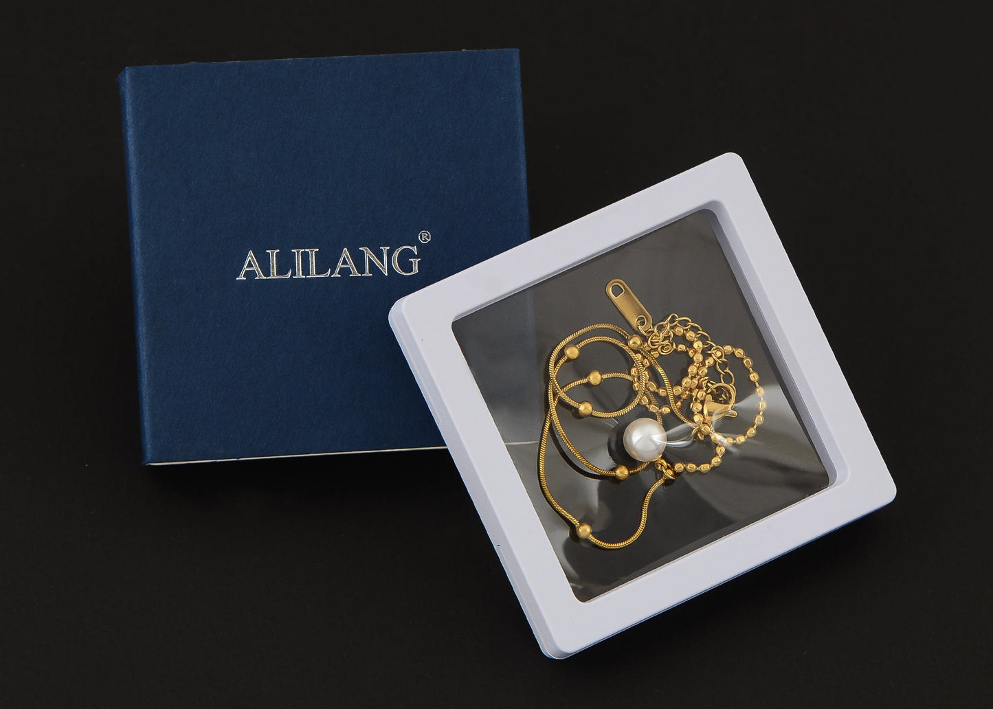 Pearl Pendant Necklaces for Women Dainty Gold Plated Chain Beach Necklace