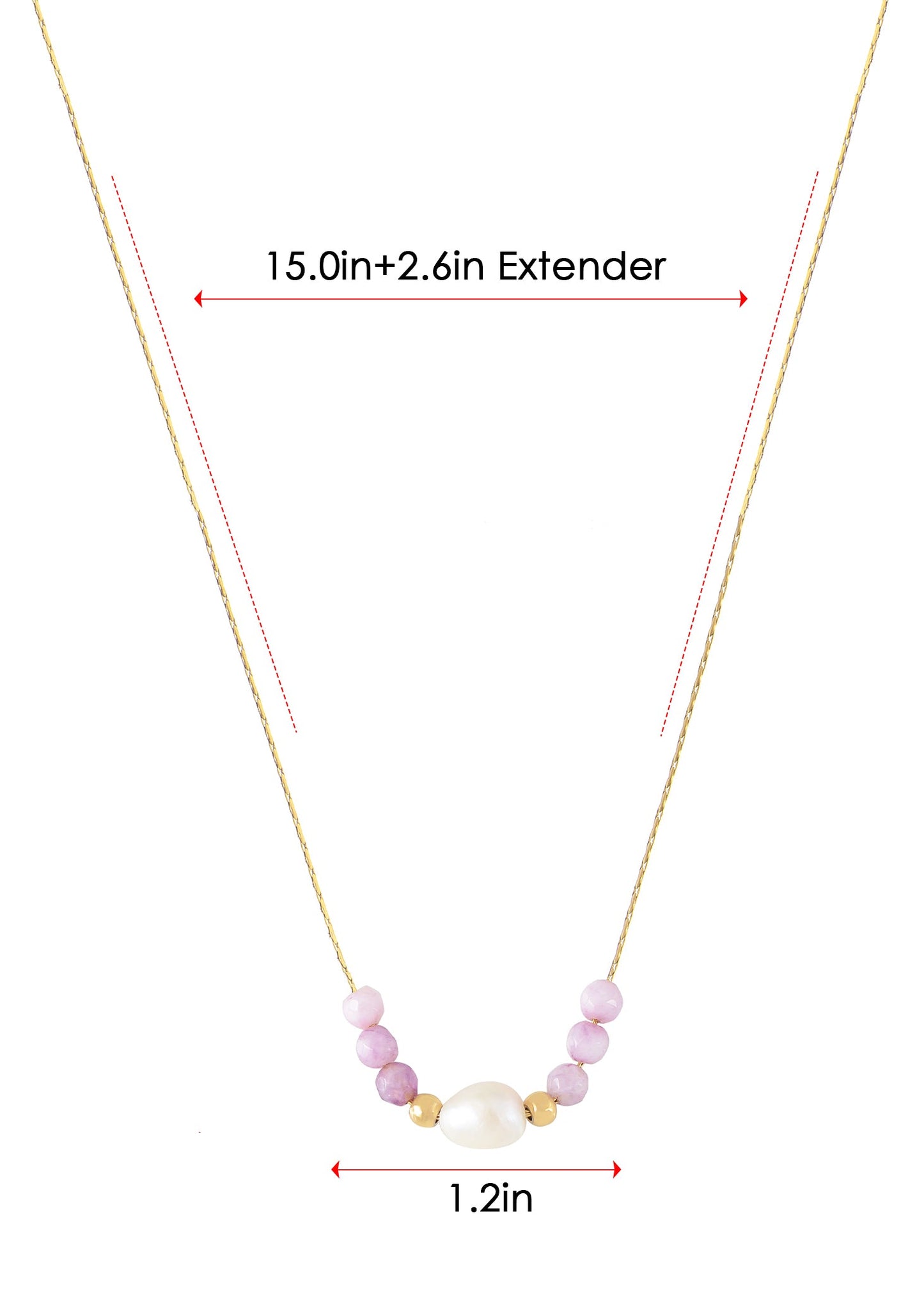 Pearl Pendant Necklaces for Women Dainty Gold Plated Chain Beach Necklace