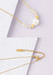 Pearl Pendant Necklaces for Women Dainty Gold Plated Chain Beach Necklace